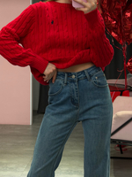 Джинсы клеш M7 голубой