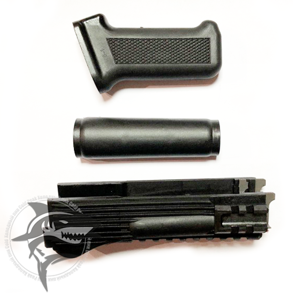 Пластиковое цевье с накладкой и рукоять для АК, АК103, АКМ, Сайга (Новое)