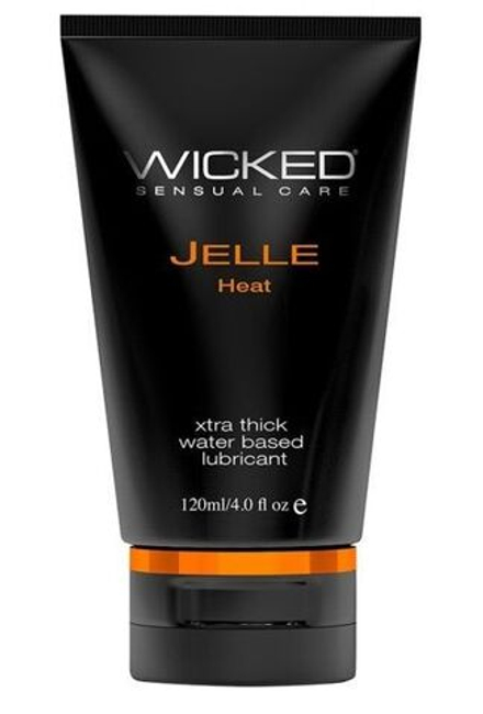 Анальный согревающий лубрикант WICKED JELLE HEAT на водной основе - 120 мл.