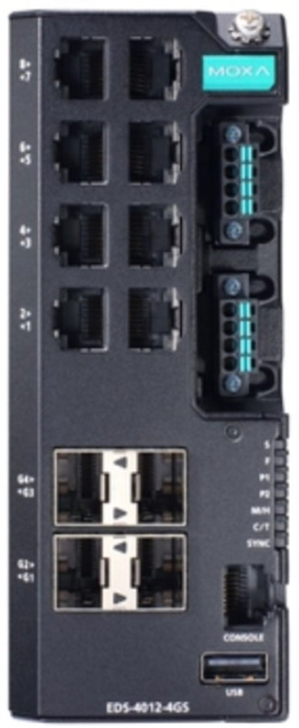 Коммутатор управляемый MOXA EDS-4012-4GS-LV