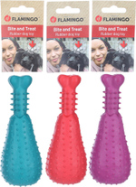 Игрушка для собак "Куриная ножка", 15,5 х 6 х 6 см, резина, в ассортименте, Flamingo