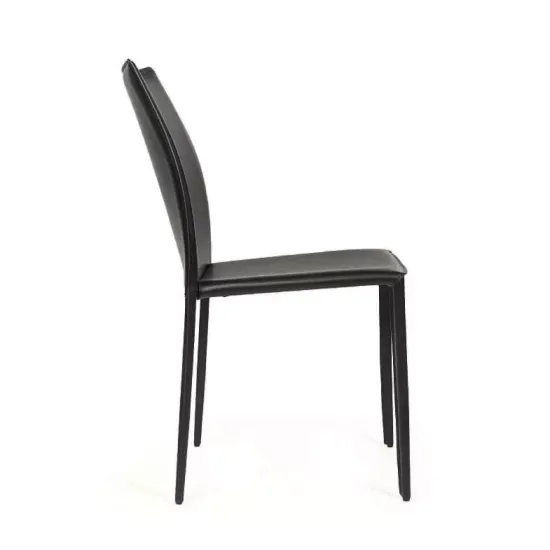 Стул Rolf, кожа черный