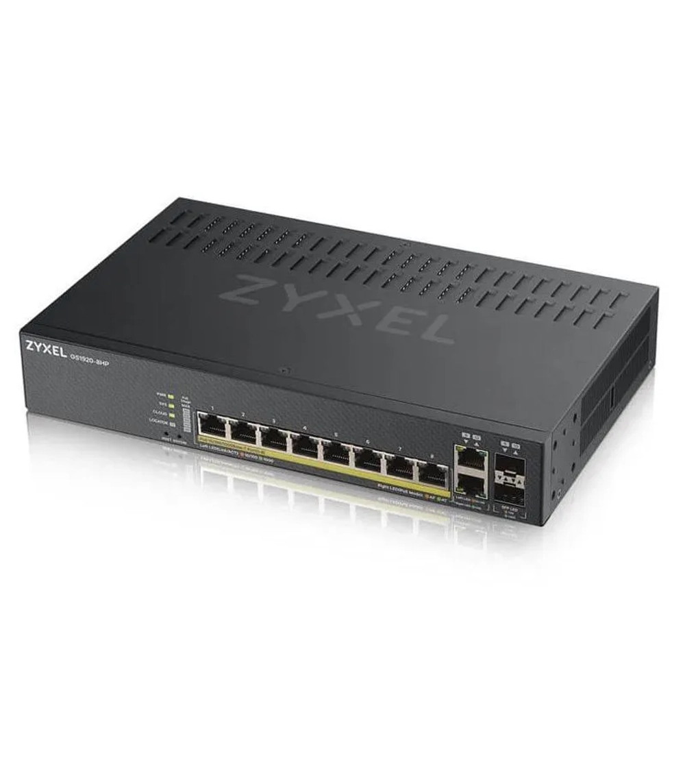 Коммутатор Zyxel GS1920-8HPV2-EU0101F