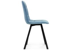 Стул на металлокаркасе Чилли черный / голубой