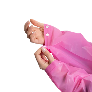 Плащ-дождевик Следопыт PF-RC-02 68х120см на кнопках с капюшоном цв.Розовый -