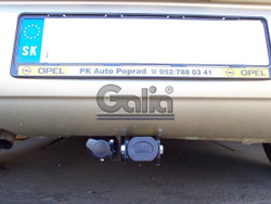 Фаркоп оцинкованный Galia F101A для Opel Corsa D 2006-2014, FIAT Grande Punto 2005-2010, Grande Punto Evo 2005-2010, Alfa Romeo MiTo 2008-2018(паспорт и сертификат в комплекте)(без электрики)