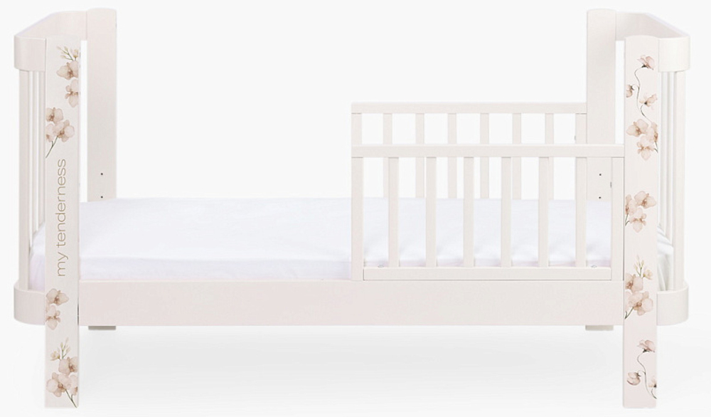 Детская кроватка-трансформер Happy baby Mommy Love в комплекте с расширением 160х70 pink