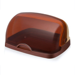 Хлебница "Урожай" с откидной прозрачной крышкой цвет в ассортименте