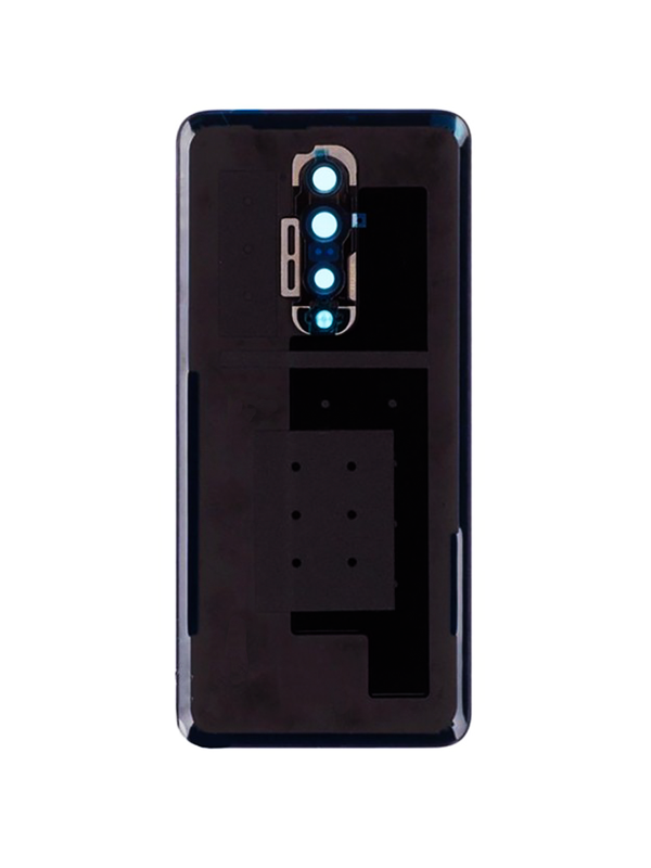 Задняя крышка для OnePlus 7 Pro синяя матовая (Nebula Blue) со стеклом камеры