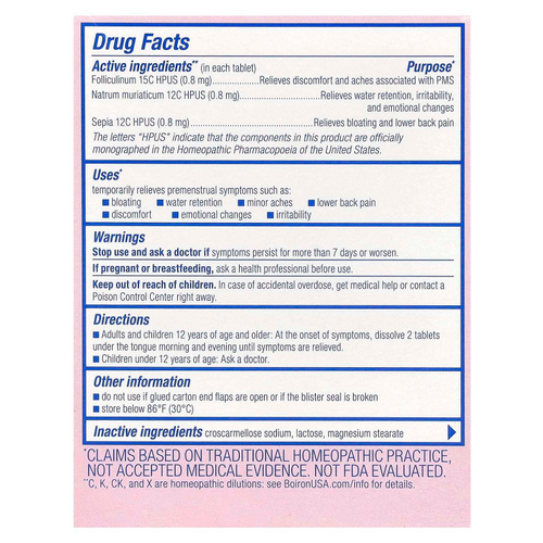 Boiron, Циклиз ПМС, 60 быстрорастворимых таблеток