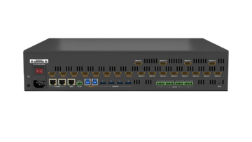 Wyrestorm MX-0812-SCL - бесподрывный матричный коммутатор 4К60 HDMI 8x12 поддержка режимов мультивью и видеостены, аудио деэмбеддер и Dante