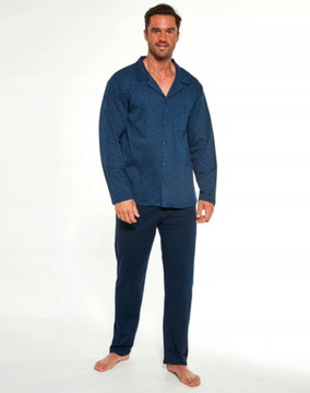 Пижама мужская на пуговицах с длинным рукавом и брюками Cornette 114/51