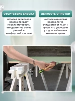 Акриловая краска для мебели и дерева мятная 1 литр