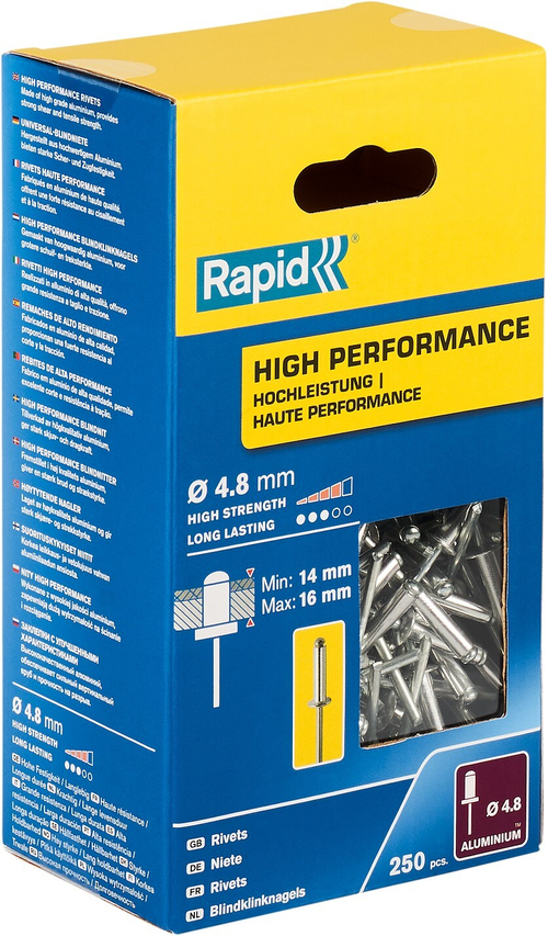 RAPID R:High-performance-rivet заклепка из алюминия d4.8x20 мм, 250 шт
