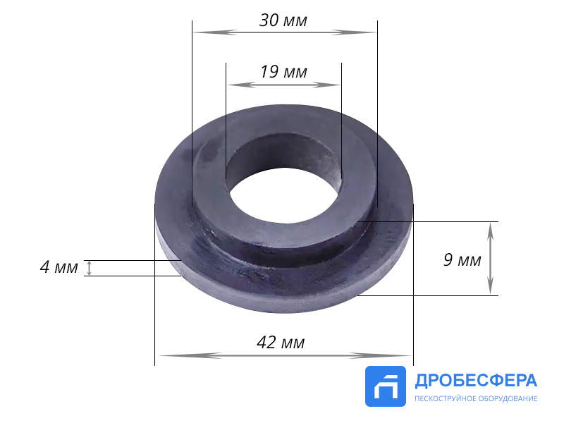 Уплотнитель резиновый для соплодержателя NHP-3/4