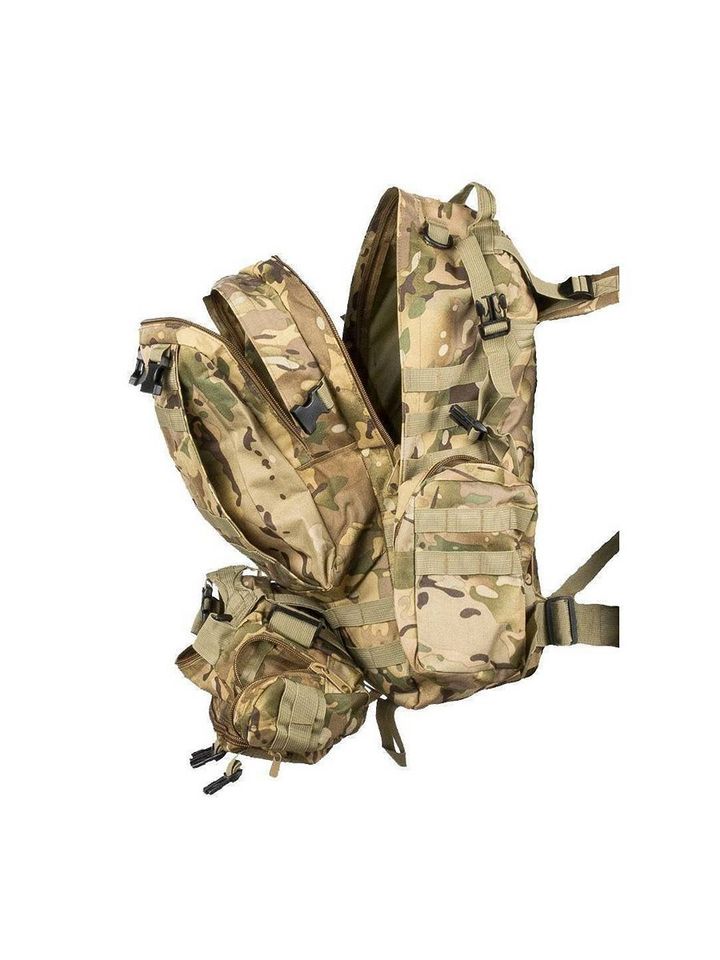 Рюкзак тактический с подсумками 35-50л (мультикам)