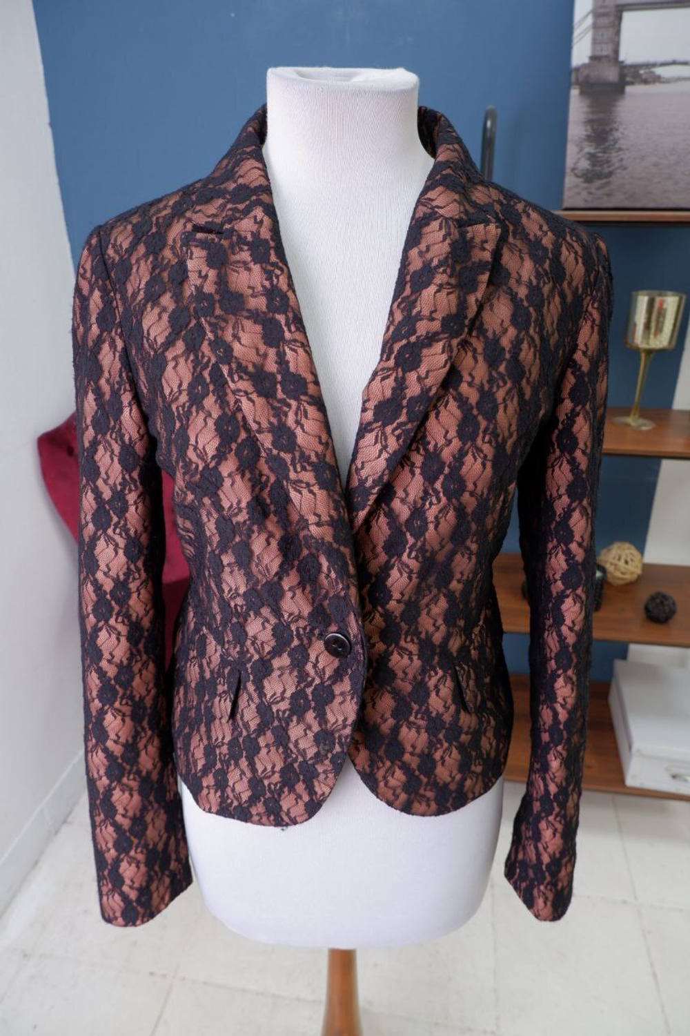 Пиджак Oggi с ажуром 46 размер