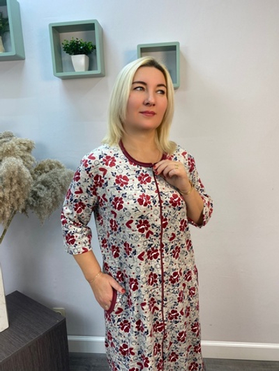 Халат женский "Адриана В.П" молния (18)