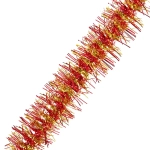 Мишура «Огонёк» 2 м 9 см, Красный/Золото