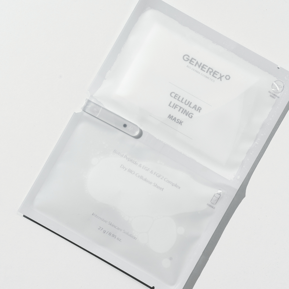 GENEREX Биоцеллюлозная лифтинг-маска DERMA TOX Cell Lifting Mask 30 г