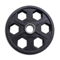 Диск обрезиненный 10 кг СНЕЖИНКА