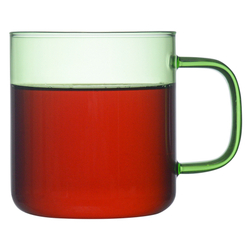 Чашка стеклянная 350мл Smart Solutions зеленая