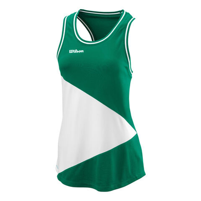 Женская теннисная майка Wilson Team II Tank Top Women - Green, White