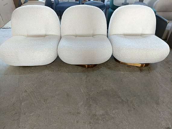 Кресло Peach, белое букле