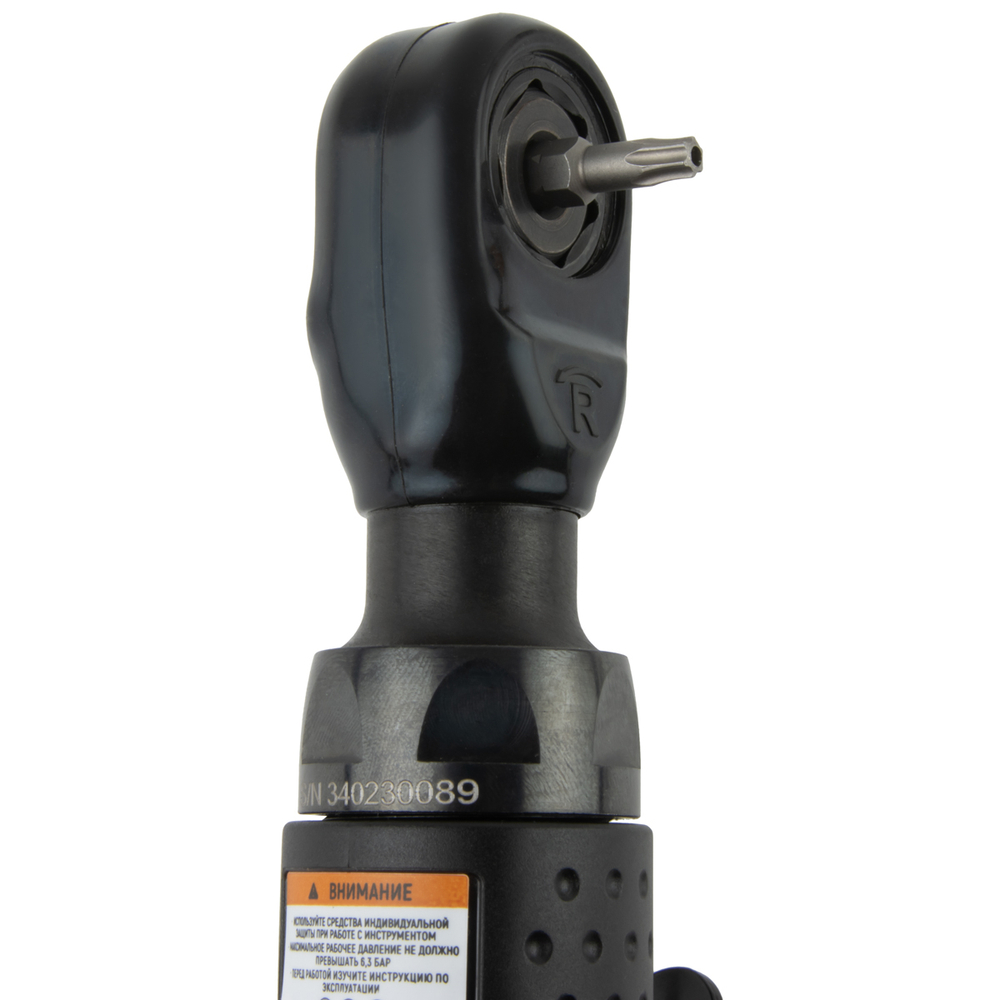 WDK-21340 Пневматическая трещотка со сменными приводами 1/4", 3/8", привод для бит 1/4" (6,3 мм)