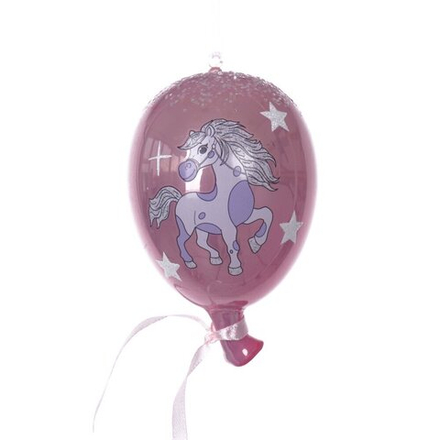 GAEM Украшение новогоднее "Воздушный шарик с лошадкой", L7 W7 H11 см