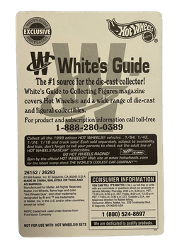 Hot Wheels White's Guide Promo Tail Dragger 26293 (1999)