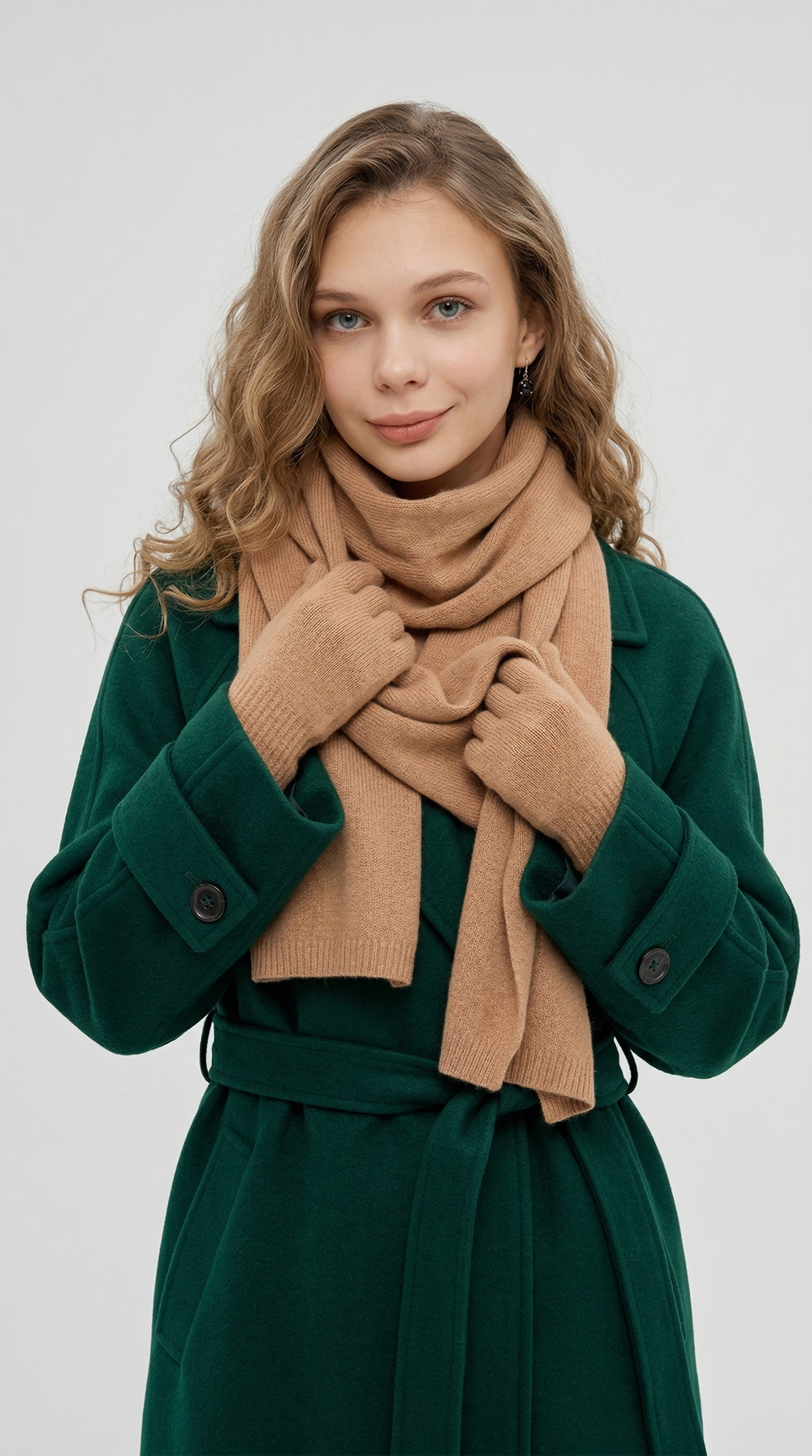 Шарф Ш501-08 бежевый