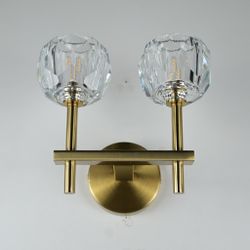 Бра Boule De Cristal Double Sconce Brass By Imperiumloft
