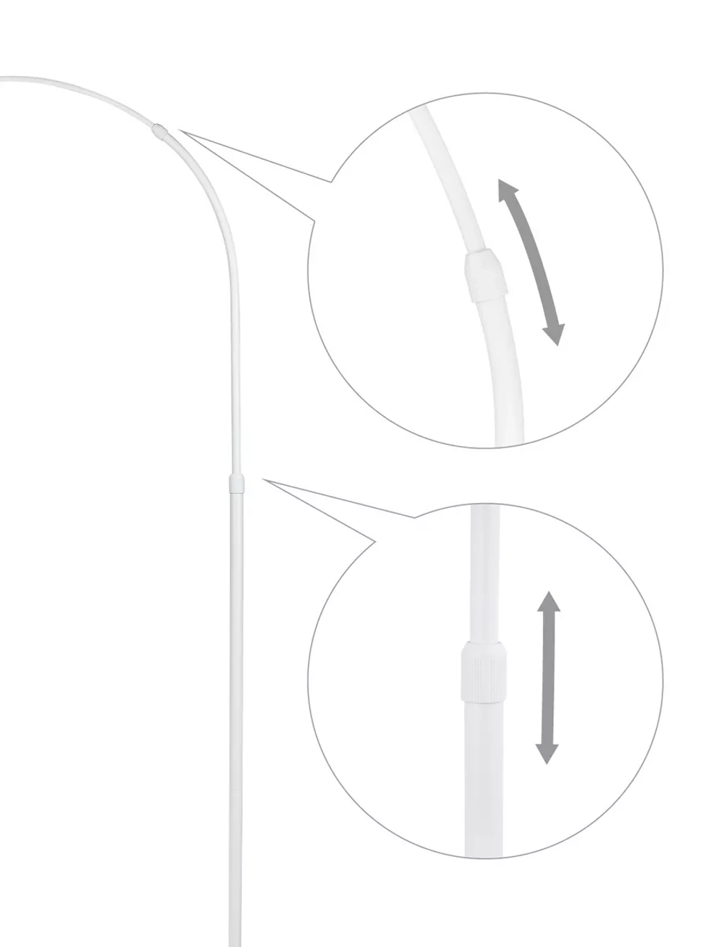 Торшер напольный с абажуром