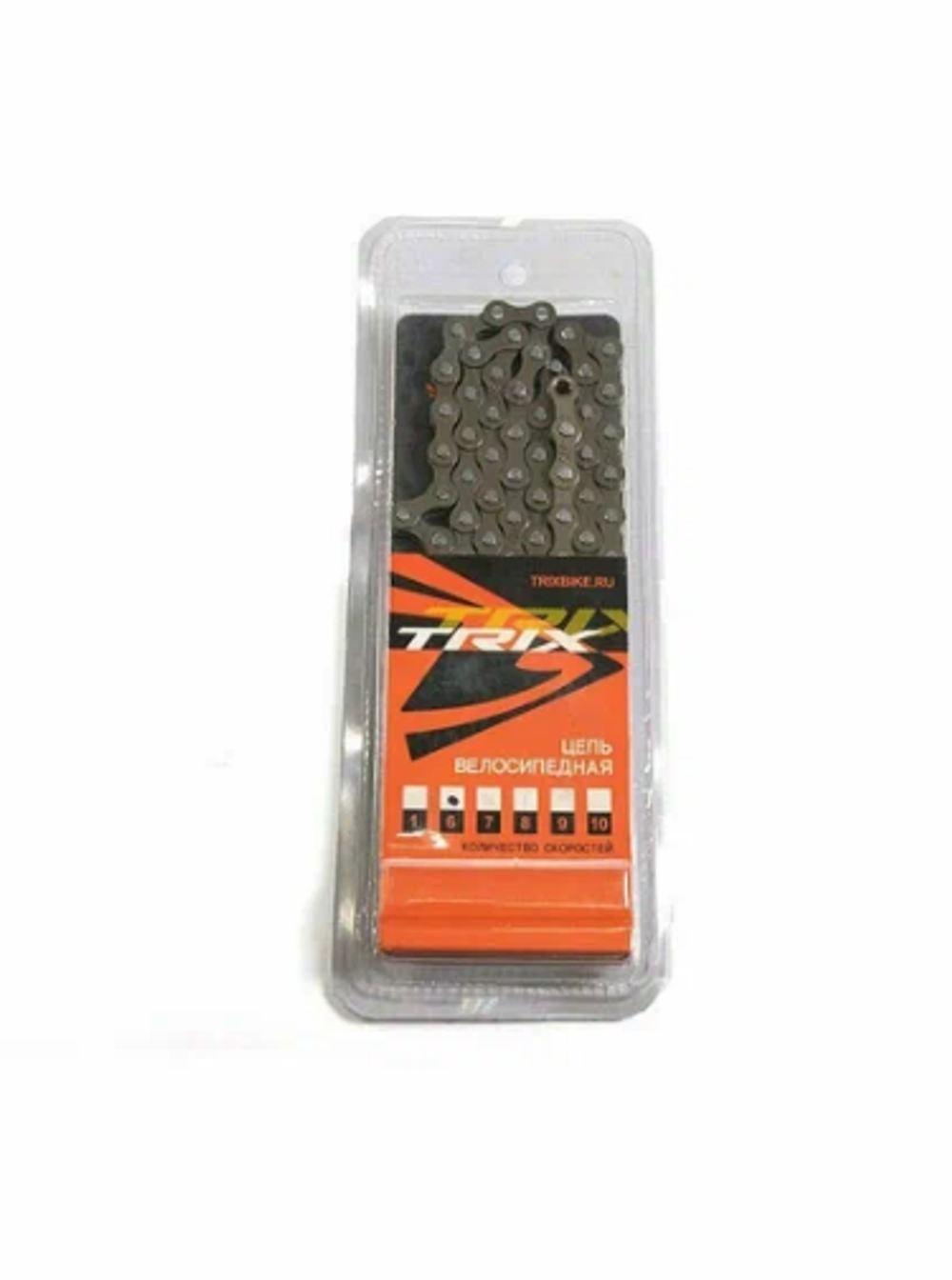 Цепь TRIX для 6/7 скоростей, 1/2"х3/32", 112 звеньев, соединительный пин 8мм, коричневая (50)