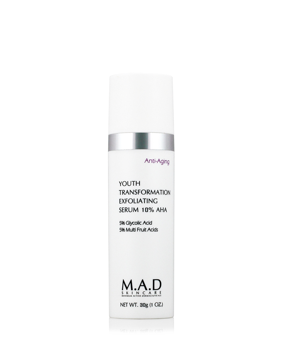 M.A.D. Skincare Омолаживающая и обновляющая сыворотка с 10% AHA кислотами | Youth Transformation Exfoliating Serum 10% AHA