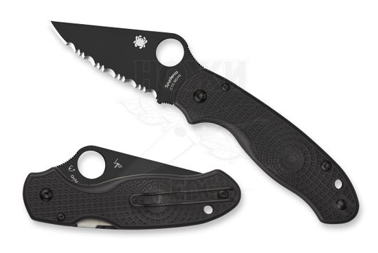 Складной нож Spyderco Para 3 Lightweight 223SBBK c клинком из стали CTS-BD1, рукоять FRN