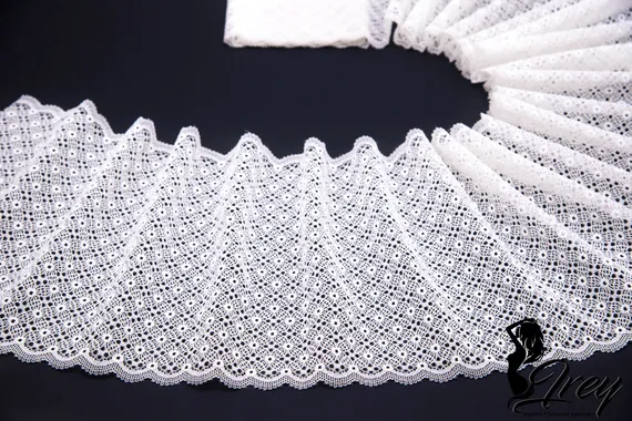 03-271 ОПТ Кружево эластичное 22 см, айвори