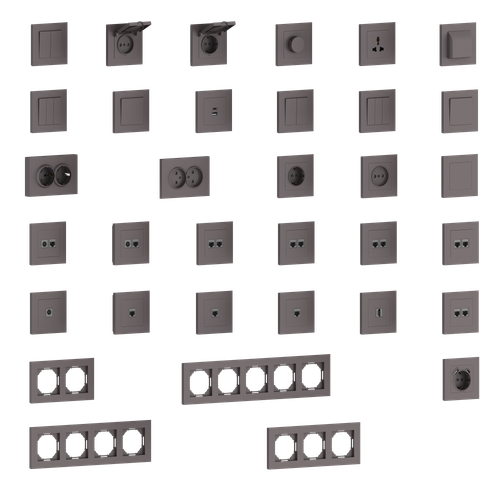 Рамка 3-я, мокко, серия A07