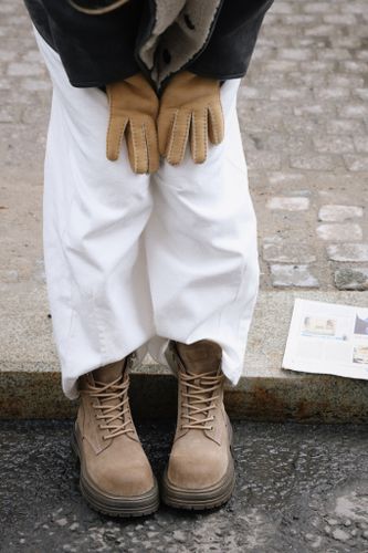 Ботинки из натуральной замши