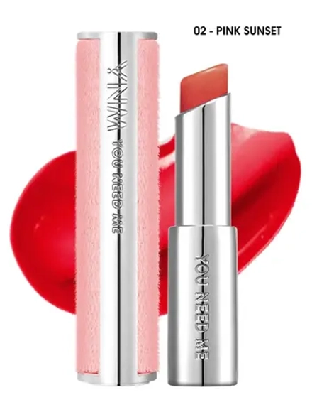 Y.N.M - БАЛЬЗАМ ДЛЯ ГУБ CANDY GLOSS BALM 02 PINK SUNSET, 3 ГР
