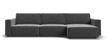 Угловой диван BOSS SOFT MODOOL MAX велюр Monolit серый