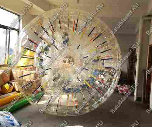 Светящийся зорб "Neo" ПВХ, усиленные сиденья, диаметр 2.5 м