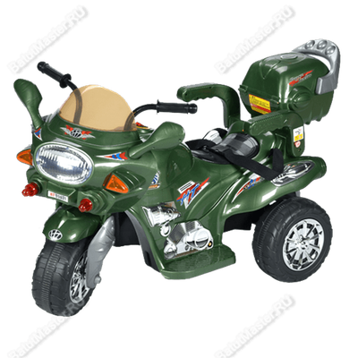 Детский трехколесный электромотоцикл "MalinaBay HT-99631В" зеленый