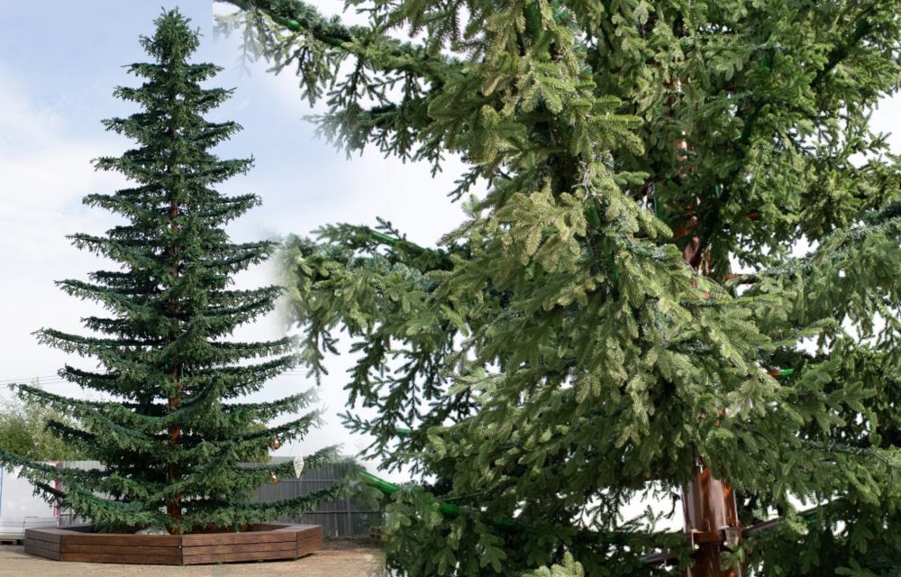 ель искусственная уличная ствольная "Лесная"