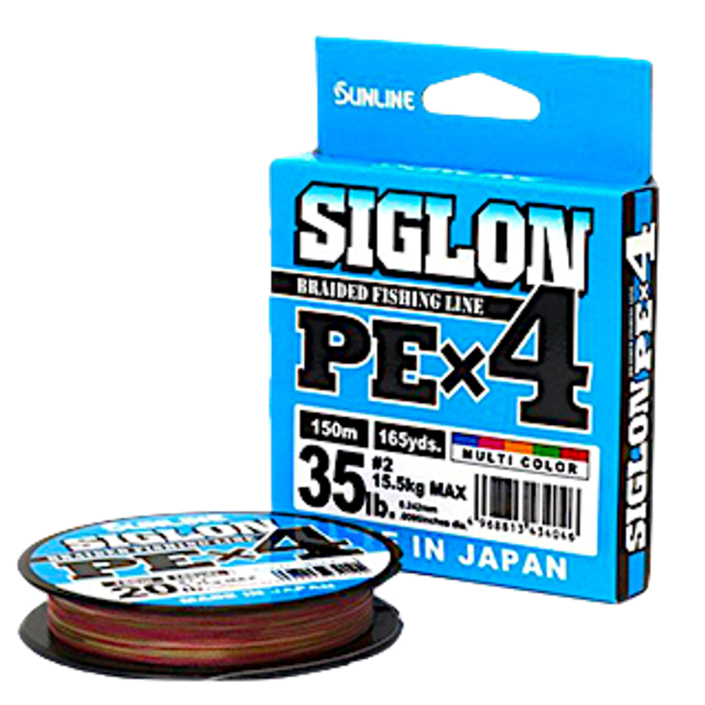 Шнур SunLine Siglon PEx4 200m #2.5 0.270mm 18.5kg 40lb Multicolor