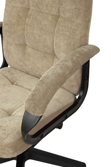 Кресло руководителя Бюрократ CH 002 песочный Light-21 крестов. пластик