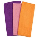 Салфетки из МИКРОФИБРЫ универсальные 25х25 см, КОМПЛЕКТ 12 шт., ассорти, 180 г/м2, ЛЮБАША, 603938