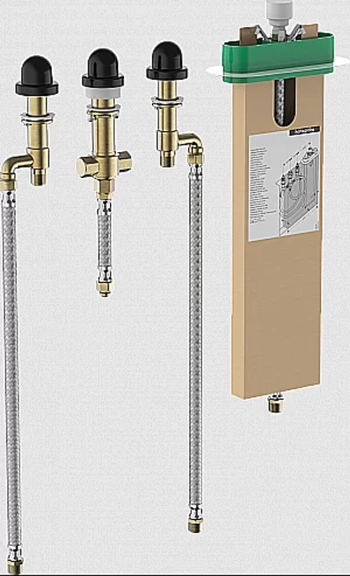 Скрытая часть смесителя на край ванны Hansgrohe HG sBox 13440180