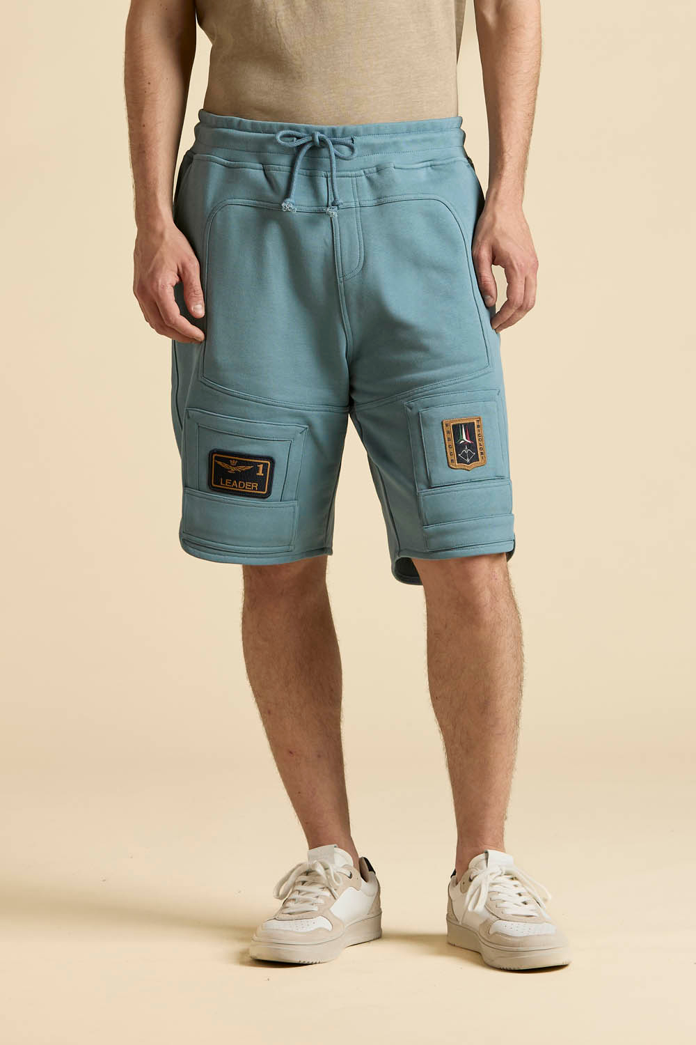 Шорты из хлопка (темно-синие)